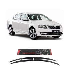 Skoda Octavia Mugen Cam Rüzgarlığı 2013-2020 arası 4'lü Sunplex (Beyaz)