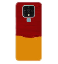 Tecno Camon 16 18P Pova Pova 3 Pova Neo Kılıf Desemli Silikon Sarı Kırmızı Boya 1708