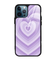 iPhone 13 Pro Max Uyumlu Lila Kalpler Tasarımlı Glossy Telefon Kılıfı