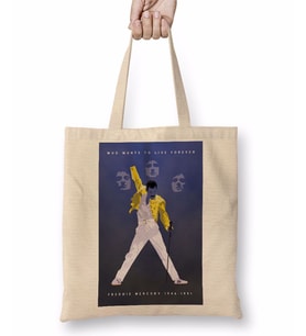 Queen Freddie Mercury 03 Bez Çanta Uzun Saplı