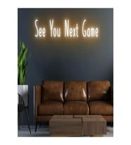 See You Next Game Yazılı Neon Tabela