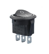 IC-133-3 Yuvarlak Anh.On-On 3P Siyah