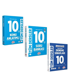 Editör Yayınları 10.Sınıf VİP Tüm Dersler Konu Soru ve Deneme Seti 3 Kitap