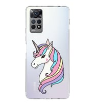 Xiaomi Redmi Note 11 Pro Uyumlu Kapak Unicorn Tasarımlı  Şeffaf Kılıf