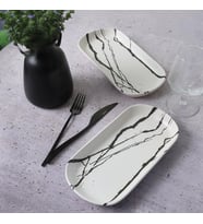 Floral Waves Noyan Kayık Tabak 26 Cm 2 Adet 22668