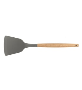 Silikon Servis Spatulası Ahşap Sap - 32 cm
