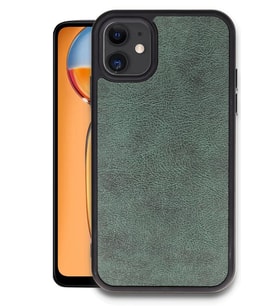 Newface Apple iPhone 11 Kılıf Aras Deri Kapak - Koyu Yeşil
