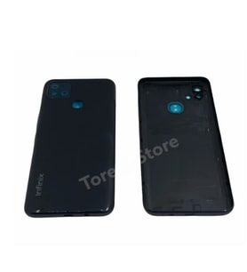 Infinix Hot 10İ Arka Pil Kapağı Siyah X658C X659C (Mavi)