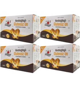 Sinangil Glutensiz Un 20KG (20000GR) Kutu Karabuğdaylı (4PK*5Kg)