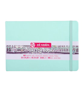 Talens Art Creation Sketchbook Sert Kapak Eskiz Defteri 140 gr 21x14,8 cm 80 yp FRESH MINT 