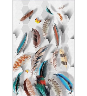Eliana Home Baskılı, Yıkanabilir Kaymaz Taban Salon Halısı LNA1877-SM214 100x150 cm (Mavi)