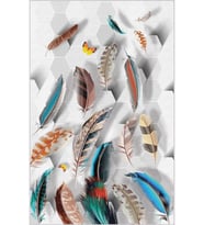 Eliana Home Baskılı, Yıkanabilir Kaymaz Taban Salon Halısı LNA1877-SM214 100x150 cm (Mavi)