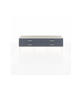 Arges TV Ünitesi 4 Çekmeceli  176x30x51 Antrasit-Aytaşı/Antrasit
