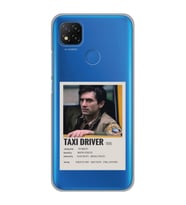 Xiaomi Redmi 9C / 10A Uyumlu Taxi Driver Poster Tasarımlı Şeffaf Telefon Kılıfı