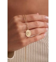 Kişiye Özel 925 Ayar Gümüş Tasarım Pusula Model Kolye (Gold)