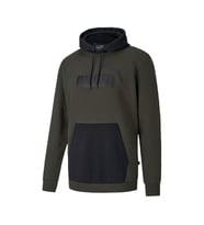 PUMA ESS HOODY FL BIG LOGO FOREST NIGHT (Haki)