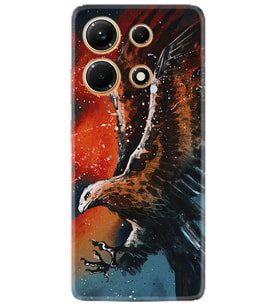 Infınix Note 30 Kılıf Silikon Desen Özel Seri Kartal Uçarken 1718