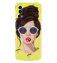 General Mobile GM 23 Kılıf Resimli Desenli Baskılı Silikon Lollipop Woman 1416