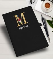 Kişiye Özel harf Tasarımlı  İsme Özel Defter ve Kalem