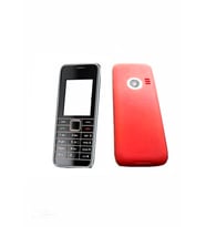 Nokia 3500C Kapak Nokia 3500C uyumlu Kırmızı Renk Ön Kapak Arka Kapak Tuş Takımı