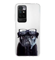 PrintiFy Xiaomi Redmi 10 ile Uyumlu 1mm Slim Fit Köpek 3 050f Baskılı Şeffaf  Kılıf