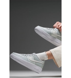 Nike Air Force 1 AF1 GS'Spruce Aura' Leather Unisex Sneaker Hakiki Deri Günlük Spor Ayakkabı Yeşil