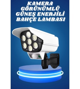 Bahçe Aydınlatması Hareket Sensörlü Led Aydınlatma Kamera Görünümlü