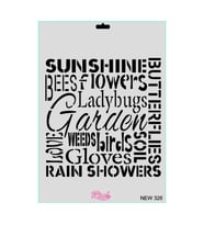 New Seri N-326 Stencil 35X25 Cm