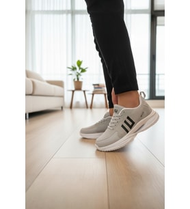 Enoch Erkek Çift Dikey Şeritli Dinamik Tabanlı Günlük Spor Ayakkabı Sneaker