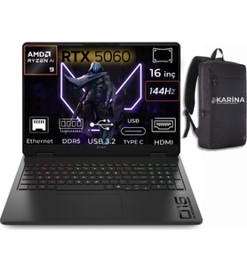 HP Omen 16-AP0020NT Amd Ryzen Aı 9 365 C12CPEA-K09 32GB 4tb RTX5060-8GB Freedos 16" Wuxga 144Hz Taşınabilir Bilgisayar