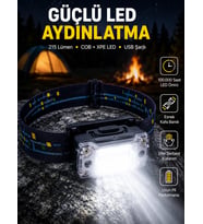 Taşınabilir Şarjlı LED Fener XPE95LM COB120LM Manyetik Gövde Yeni Nesil