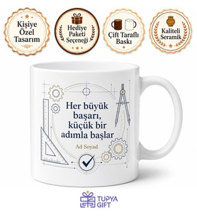 Kişiye Özel Proje Kutlama Baskılı Kupa Bardak İsimli Hediye