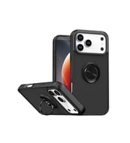 Newface Apple iPhone 17 Pro Montreal Yüzüklü Silikon Kapak - Siyah