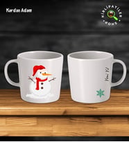 KirliPatiler Taş Kupa Fincan Üzeri Yeni Yıl Noel Baskılı (Model 6)