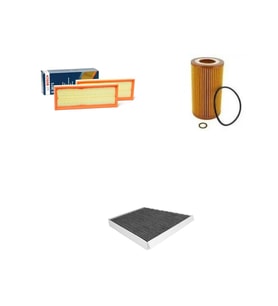Bosch Filtre Bakım Seti Mercedes CLS 350 C219 2005-2011 Benzin Hava + Yağ f. + Polen Filtre Filtron