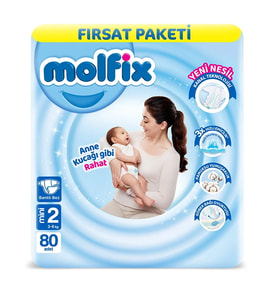 Mey İthalat® Bebek Bezi Fırsat Paketi 2 Beden 3-6 Kg 80 Adet