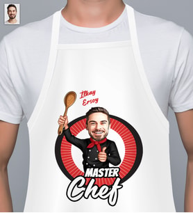 Kişiye Özel Master Chef & Karikatür Mutfak Önlüğü