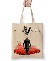 Vikings Ragnar Lothbrok Bez Çanta Uzun Saplı