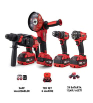 Dörtlü Set MW350R (10mm Ç.Mandren+S.Sıkma+Ş.Spral+Ş.MATKAP)