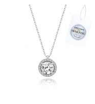 Swarovski Zirconia Taşlı Yuvarlak Kolye