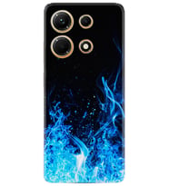 Infınix Note 30 Kılıf Silikon Desen Özel Seri Blue Fire 1678