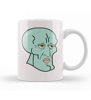 Handsome Squidward Kupa Bardak Porselen