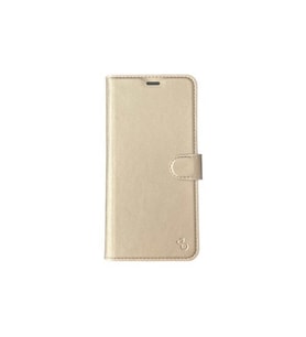 Jopus Galaxy S20 Plus ile Uyumlu Kapaklı Kartlıklı Cüzdanlı Kılıf Gold
