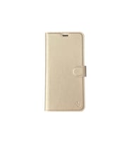 Jopus Galaxy S20 Plus ile Uyumlu Kapaklı Kartlıklı Cüzdanlı Kılıf Gold