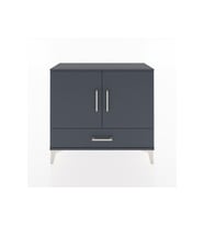 Arges Şifonyer 2 Raflı Tek Çekmeceli 2 Kapaklı 88x30x80 Antrasit-Antrasit