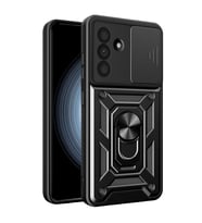 Samsung Galaxy A37 5g Pars Lens Yüzüklü Silikon - Siyah