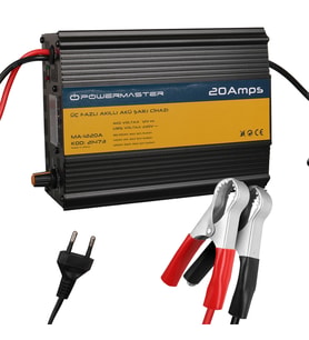 Powermaster MA-1220A 12 Volt 20 Amper Üç Fazlı Akıllı Akü Şarj Cihazı
