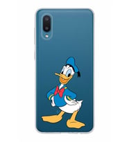 Samsung Galaxy A02  Kapak Donald Duck Tasarımlı Şeffaf Silikon Kılıf