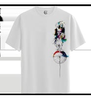 Cosmic Balance - %100 Pamuklu Kadın Beyaz Tişört - Premium Quality (Siyah - Beyaz)