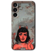 Galaxy S23 FE Kılıf HD Desen Baskılı Arka Kapak - Devil Girl